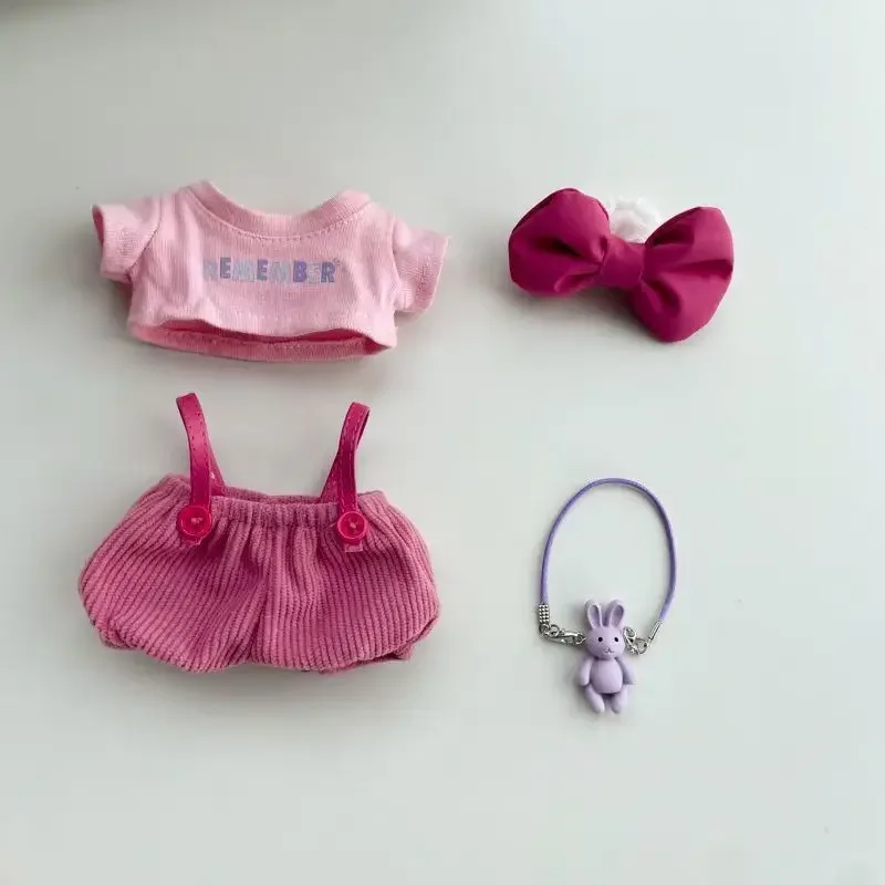 Nouveau! Vêtements pour bébé Labubu litchi Berry, avec nœud papillon et bretelles, ensemble 3.0, cadeaux pour filles à haute énergie, accessoire Labubu, sans poupée