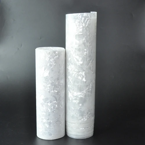 2 uds hoja de celuloide envoltura de tambor instrumento Musical Deco diamante blanco 10x60 ''y 16x60''