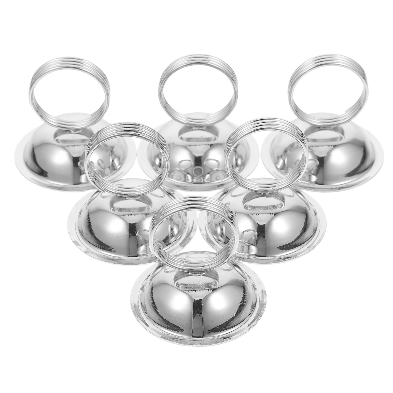 

6 Pcs Vertical Number Plate Clip Card Holder St Menu Cards Iron Banquet Wedding Restaurant Buffet Food Event Table Sign Holders