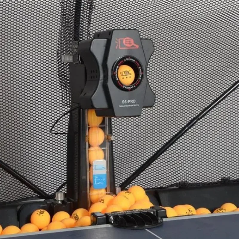 Robot Huipang S6 para máquina de servicio de tenis de mesa, entrenador de tenis de mesa programable completamente automático