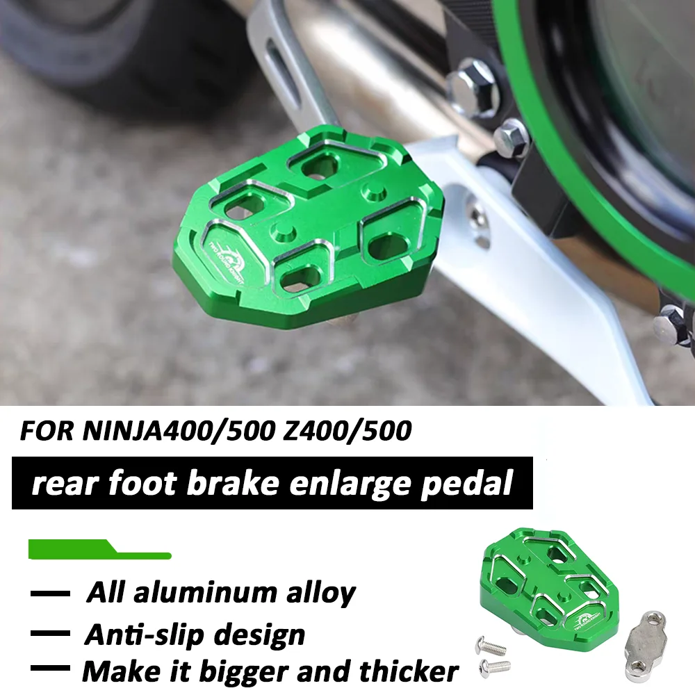 Suitable for Kawasaki NINJA400 Ninja500 Z500 Z400 Aluminum Alloy Refit Brake Lever, Enlarge and Widen Anti-Skid Pedal Fittings