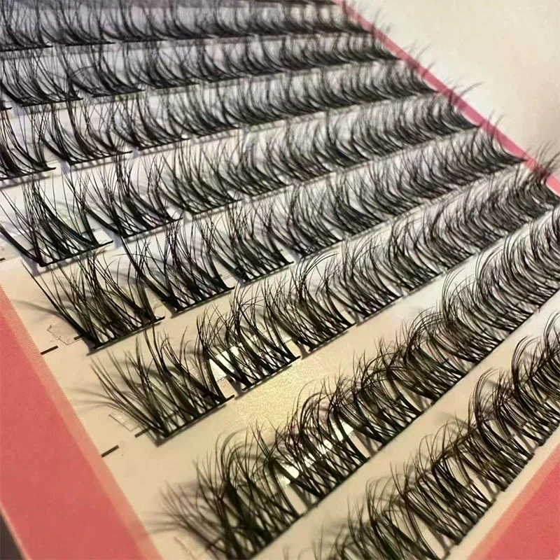 Natural Eye Manga False Eyelashes Cluster Fake Eyelashes Curling Up Long And Thick Lashes Volume Mixed Tray Natural Lashes