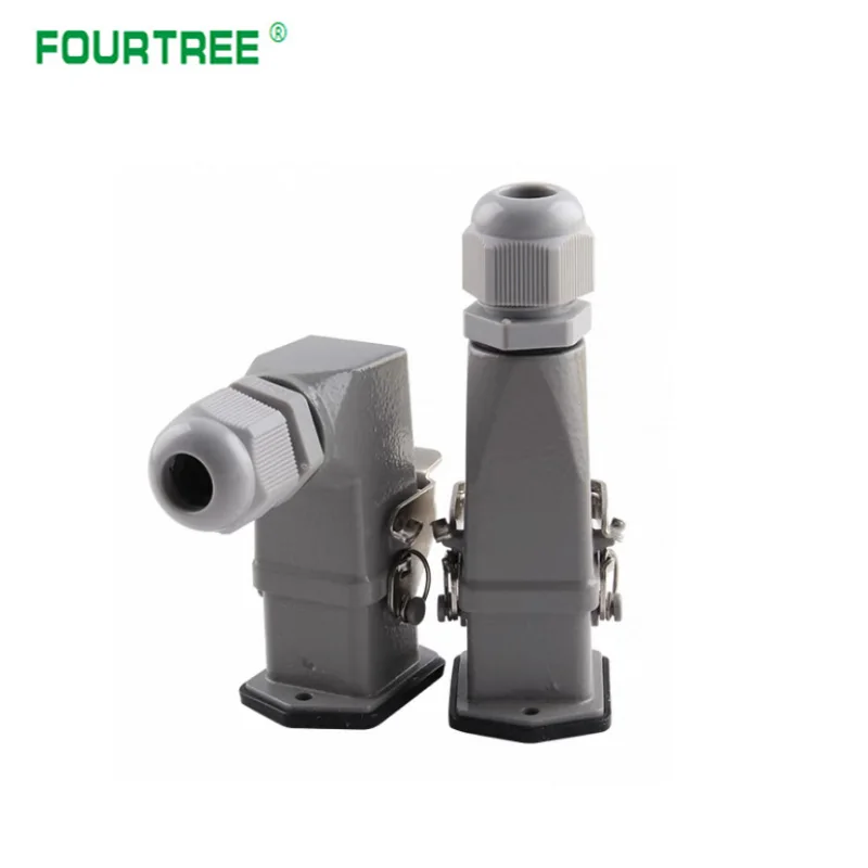 Heavy Duty Connector HDC HA 4 5 6 8 Pin Over Load Connection 10A 16A Rectangle Waterproof Multiple Function Aviation Plug Socket