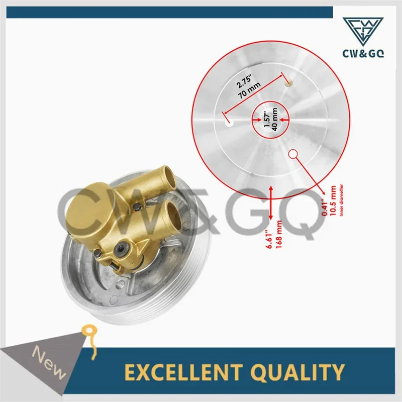 AP03 Raw Seawater Sea Water Pump 21212799 For Volvo Penta 4.3L, 5.0L, and 5.7 Engines 3812519