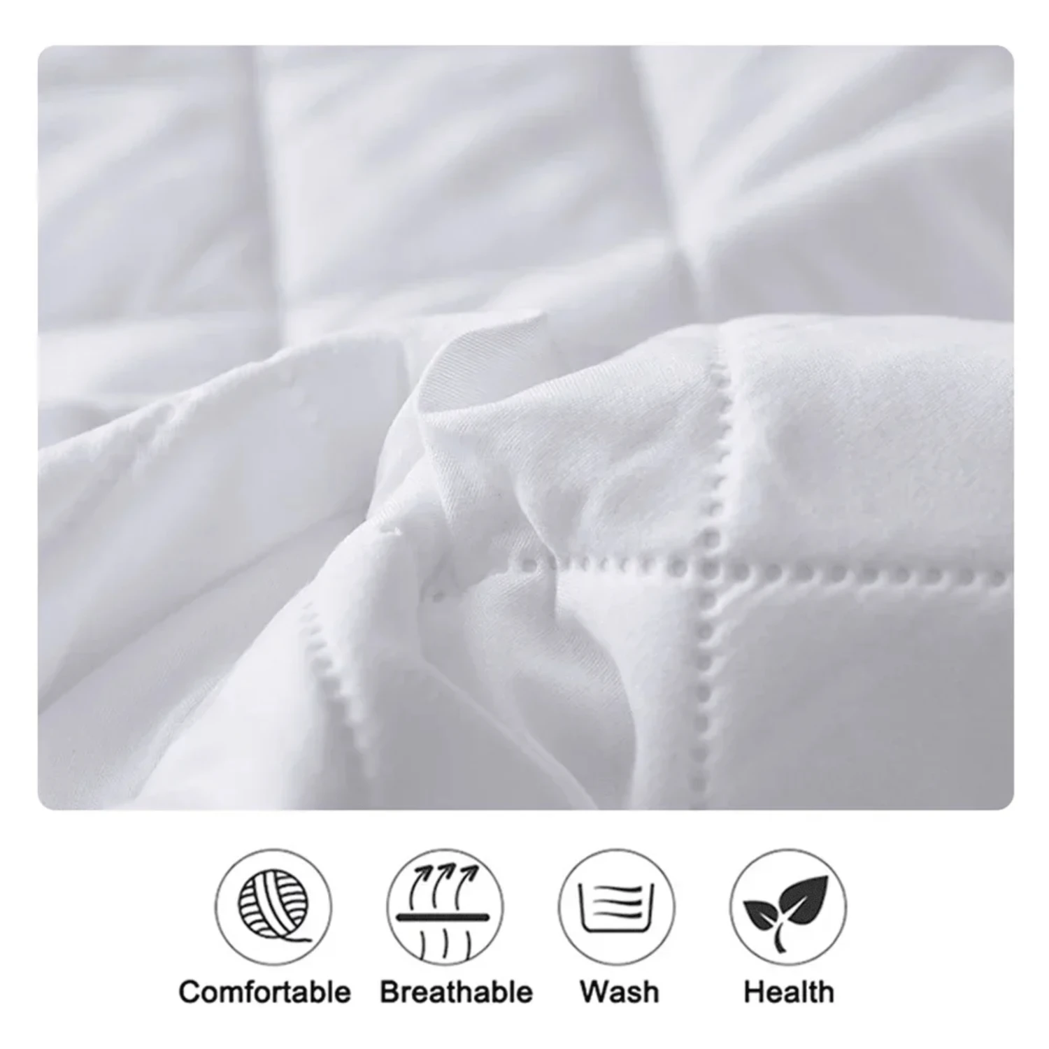 Waterproof Solid Color Fitted Sheet - Machine Washable Mattress Cover - Bedspread Fitted Sheet Protector in Multiple Sizes Drap