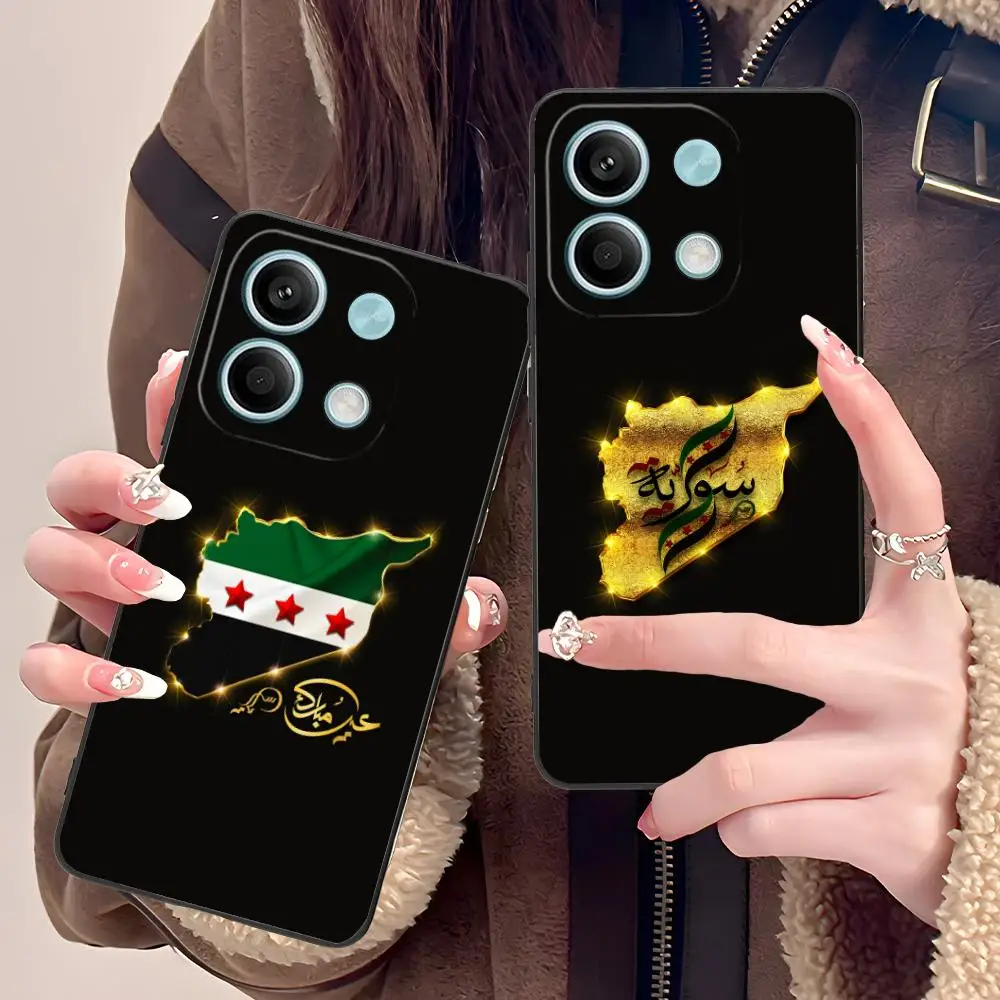 Casing Ponsel Bendera Suriah untuk POCO M7 M6 M5 M4 M3 X7 X6 X5 X4 X3 Pro GT 5G, Cetak Warna, Pelindung Smartphone, Casing Cantik