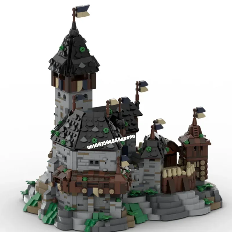 Nieuwe 4242 stks Moc Europese Middeleeuwse Street View Mini Blaustein Kasteel Model Diy Creatieve Ideeën Kid Speelgoed Verjaardagscadeau Aangepaste Puzzel