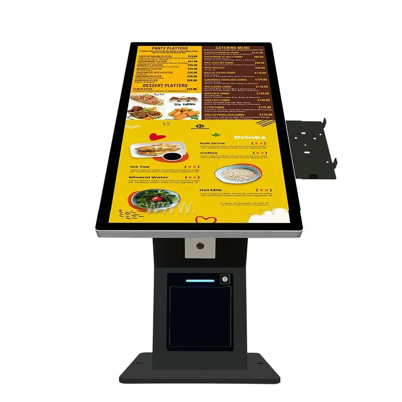 Factory Direct Sale Restaurant Small Touch Screen Kiosk Android 21.5 Inch Self Service Ordering Kiosk On Table