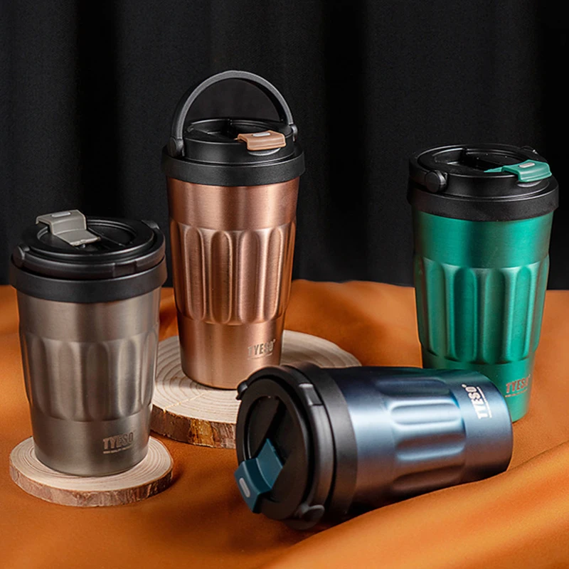 

Термосы, термос, бутылки для воды, 400 мл/500 мл, изолированная чашка из нержавеющей стали 304, оригинальный автомобильный стакан, кружка для холодного и горячего кофе