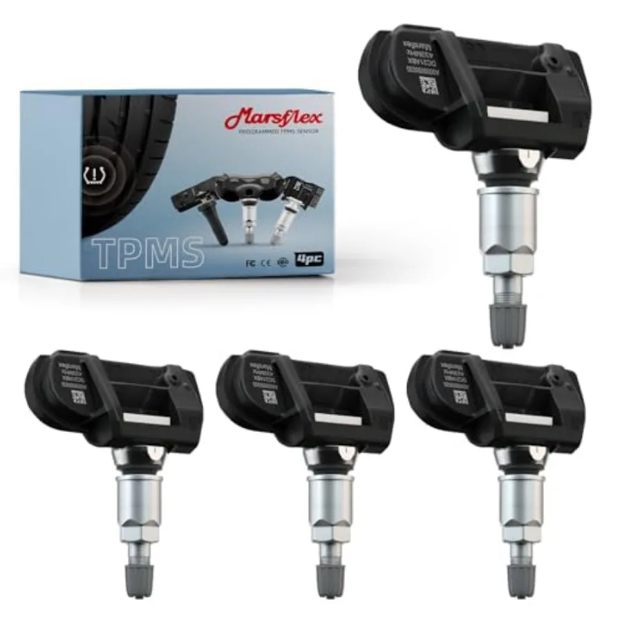 

TPMS Sensor Compatible for Mercedes Benz SMART AMG Freightliner Sprinter 433MHz 4pcs Programmed Tire Pressure Monitoring System
