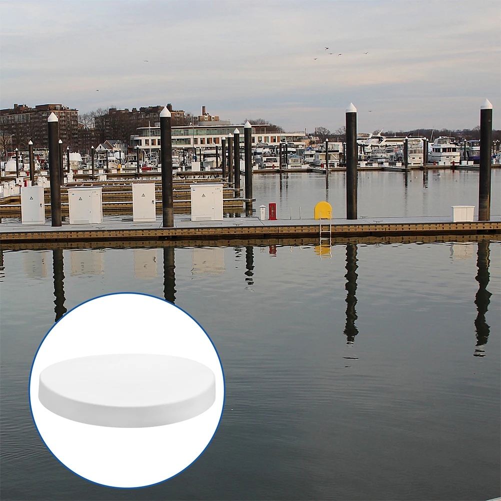 

5pcs Dock Pvc Piling Caps for Protection Lightweight Easy Installation Wood Dock Piling Caps Peg Covers Durable