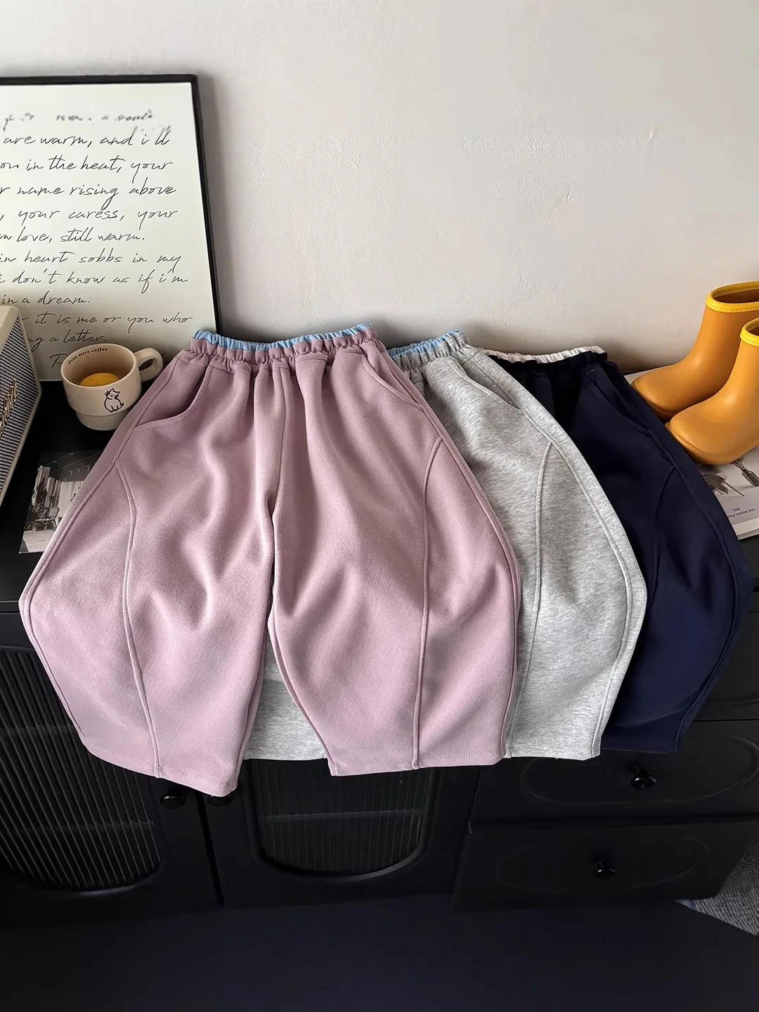 2026 Lente Casual Kinderbroeken 2-10Y Meisjes Elastische taille Losse pasvorm Joggingbroek Zachte kinderjongensbroeken - afbeelding 2