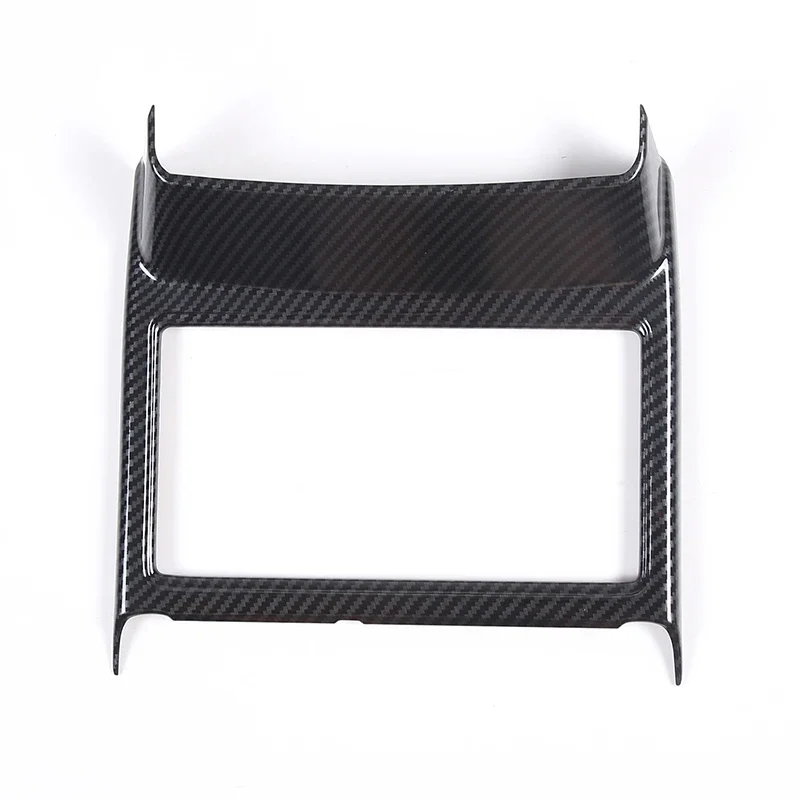 ABS Carbon Fiber For Mitsubishi Outlander 2022 2023 2024 Central Control Water Cup Holder Frame Cover Trim Interior Accessories view 2