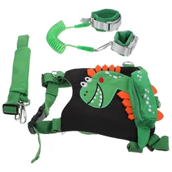 Dinosaur Anti-lost Belt Toddler Girl zaino Harness sicurezza per bambini Summer Walking Wristband Strap corda di plastica