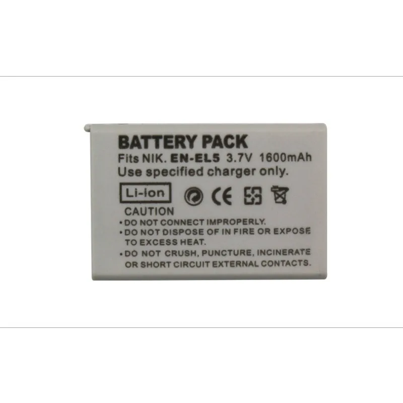 1600mAh 3.7V EN-EL5 ENEL5 EL5 Batteries for Nikon COOLPIX-P100 P3 P4 P500 P5100 P520 P530 EN-EL5 Camera Battery