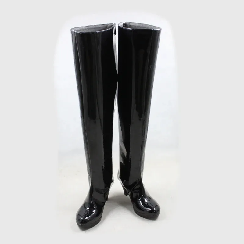 

Anime Cosplay Shoes Akemi Homura Puella Magi Madoka Boots Stage Prop Halloween Party Costume Accessories Custom Ma4;v'5,f;6.j;8'