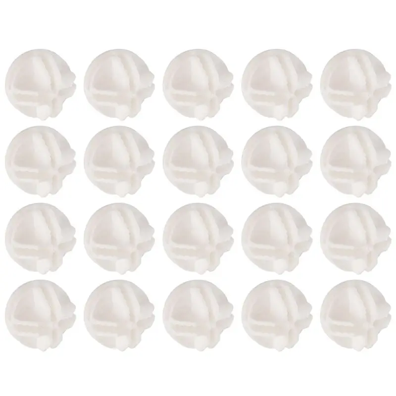 

ABAH-20 шт. соединительных элементов для сетчатых кубов, ABS-коннекторы для проволочных стеллажей (белые)