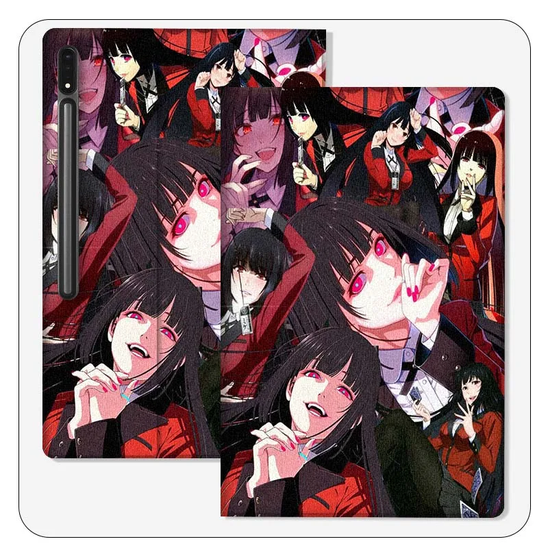 

Kakegurui крутой популярный аниме для Samsung Galaxy Tab S9 S10 S6 S7 S8 FE Plus Lite дюймовый складной чехол для планшета