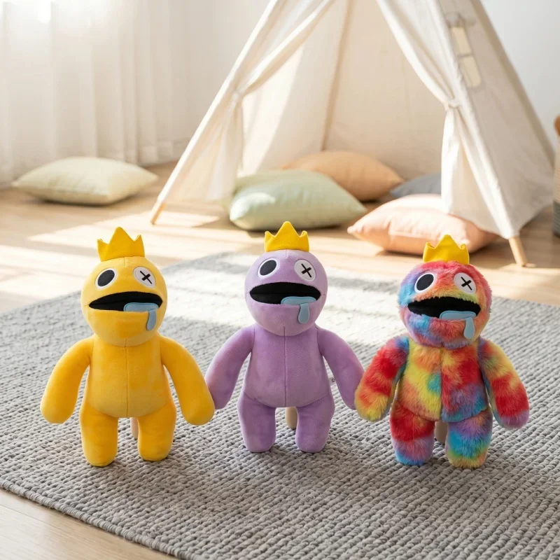 Cute Stuffed Animal Soft Plush Toy Multi-Color Kids Adults Gift for Birthday Party Holiday Home Decor