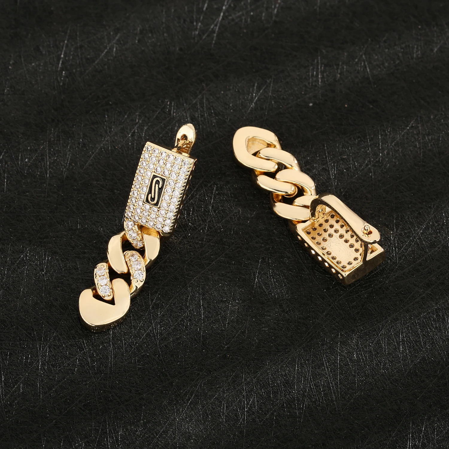 Women's Monaco earrings Weight: 15 grams, party, elegant, timeless, fashionable, shiny zircon earrings view 5