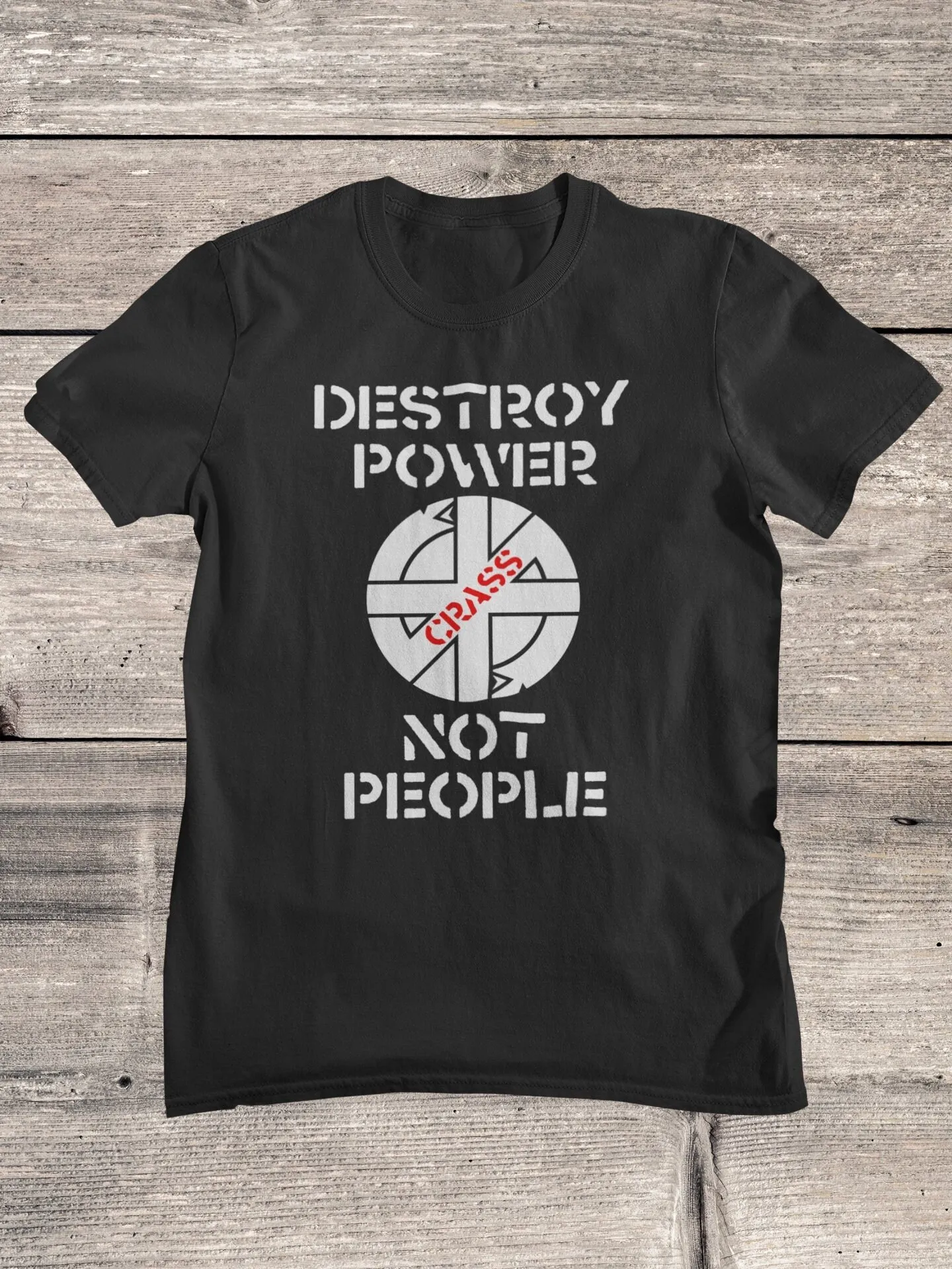 Crass T Shirt Punk Band Destroy Power Hardcore