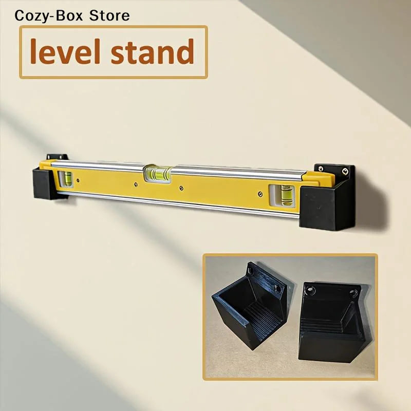 [ZY]2PCS Spirit Level Wall Mount Holders With Durable Construction And Easy Installation For Garage Workshop Tool Storage[ZY]