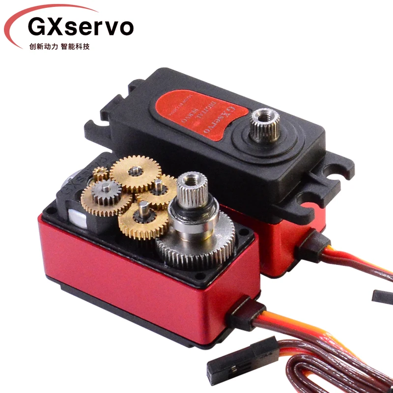 GXservo 12kg Metal Gear Standard corpo corto basso profilo Servo digitale RC Car Drift 1:10 1:12 Fix-wing Robot Arduino