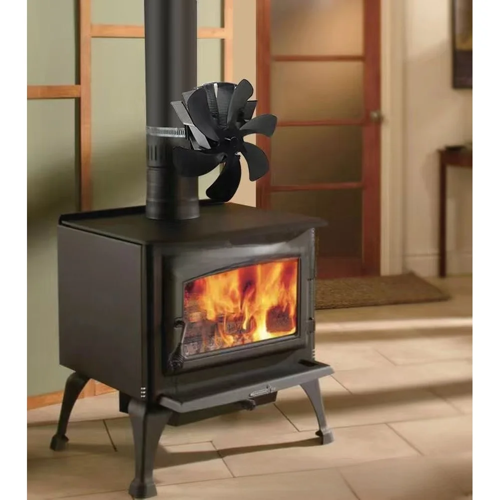 Magnetic Wood Stove Fan Mount Wall Mounted Stove Fan For Wood Burning Fireplace Heat Powered Fireplaces Accessories