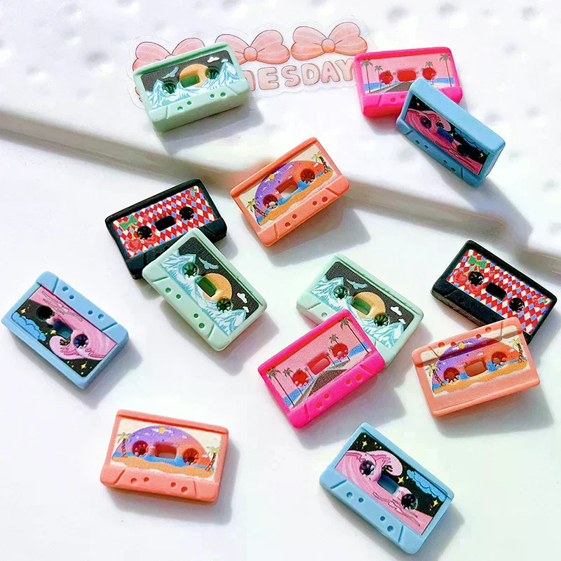 10Pcs Dollhouse Miniature Simulation Retro Tape Model DIY Accessories Toys Deacorations Ornaments