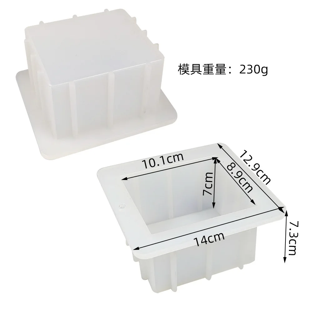 Handmade soap silicone mold, pouring tray, multiple sizes, non-deforming, thickened