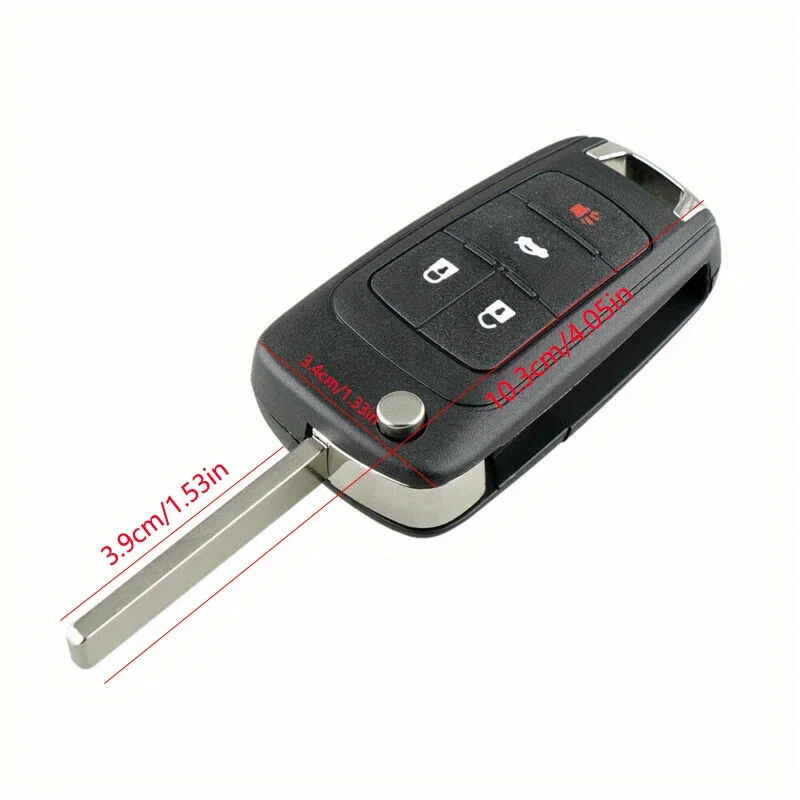 4 Buttons Flip Remote Key Case Shell For Chevrolet For Camaro For Cruze For Equinox
