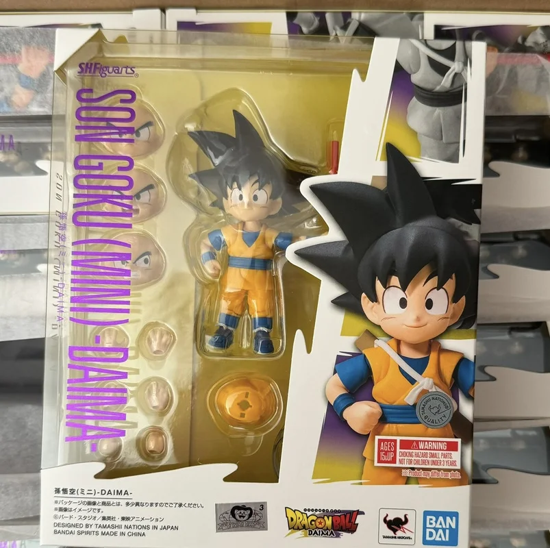 バンダイドラゴンパールフィギュアキット,s.h.figuarts,孫悟空,ミニダイマ,ギフトコレクション用アニメーションおもちゃ,本物,ユニセックス