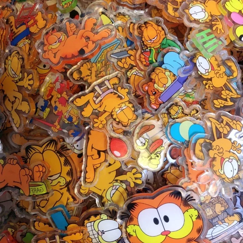 Garfield Cute Cartoon 4cm Alien Acrylic Sheet Jewelry Anime Creative Personality DIY Best Friend Student Handmade Storage Patch - view 3
