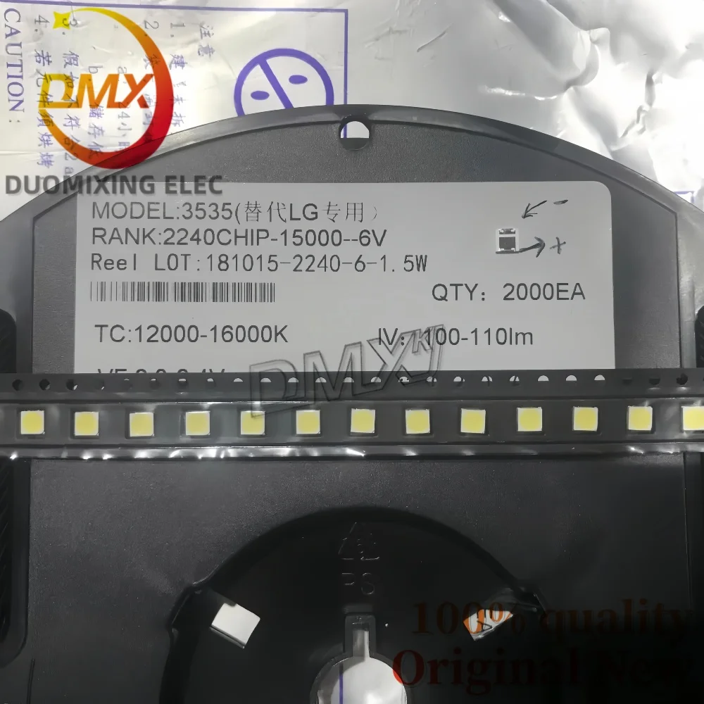 60pcs replace FOR LG Innotek LED LED Backlight 2W 6V 3535 Cool white LCD Backlight  TV Application leds 2w 6v inoteks 3535