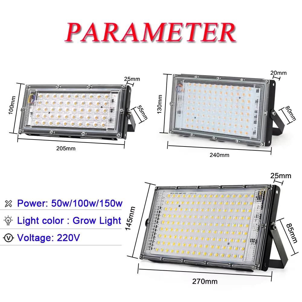 LED Flood Light 50/96/144 LEDs Outdoor AC 220V EU Security Floodlight For Yard Garage Cool White warm white LED Floodlight Wall
