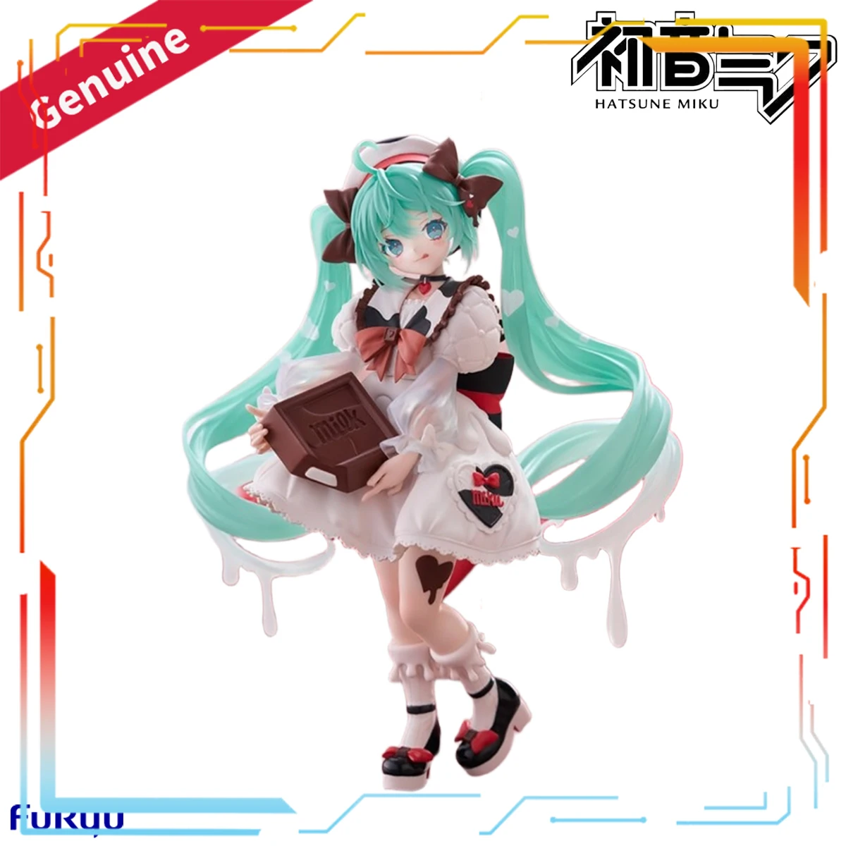 FuRyu Hatsune Miku Tirol Chocolate Trio-Try-iT Figure Piapro Prepainted Milk Version Official Licensed Gift Collectible