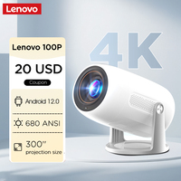 Lenovo Xiaoxin 100M Ultra HD Portable Projector 680ANSI Outdoor Home Theater Video 1920*1080p Beam Projectors 4k