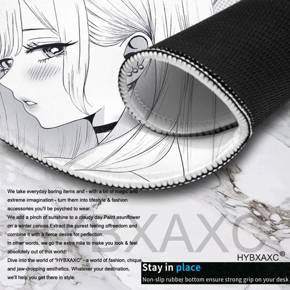 ATK Dream Anime Girl Mauspad 45x40 Marin Kitawaga Schreibtischunterlage Desktop-Computer Tastatur Mauspad Geschenk für Jungen und Mädchen zum Spielen – Detail 3