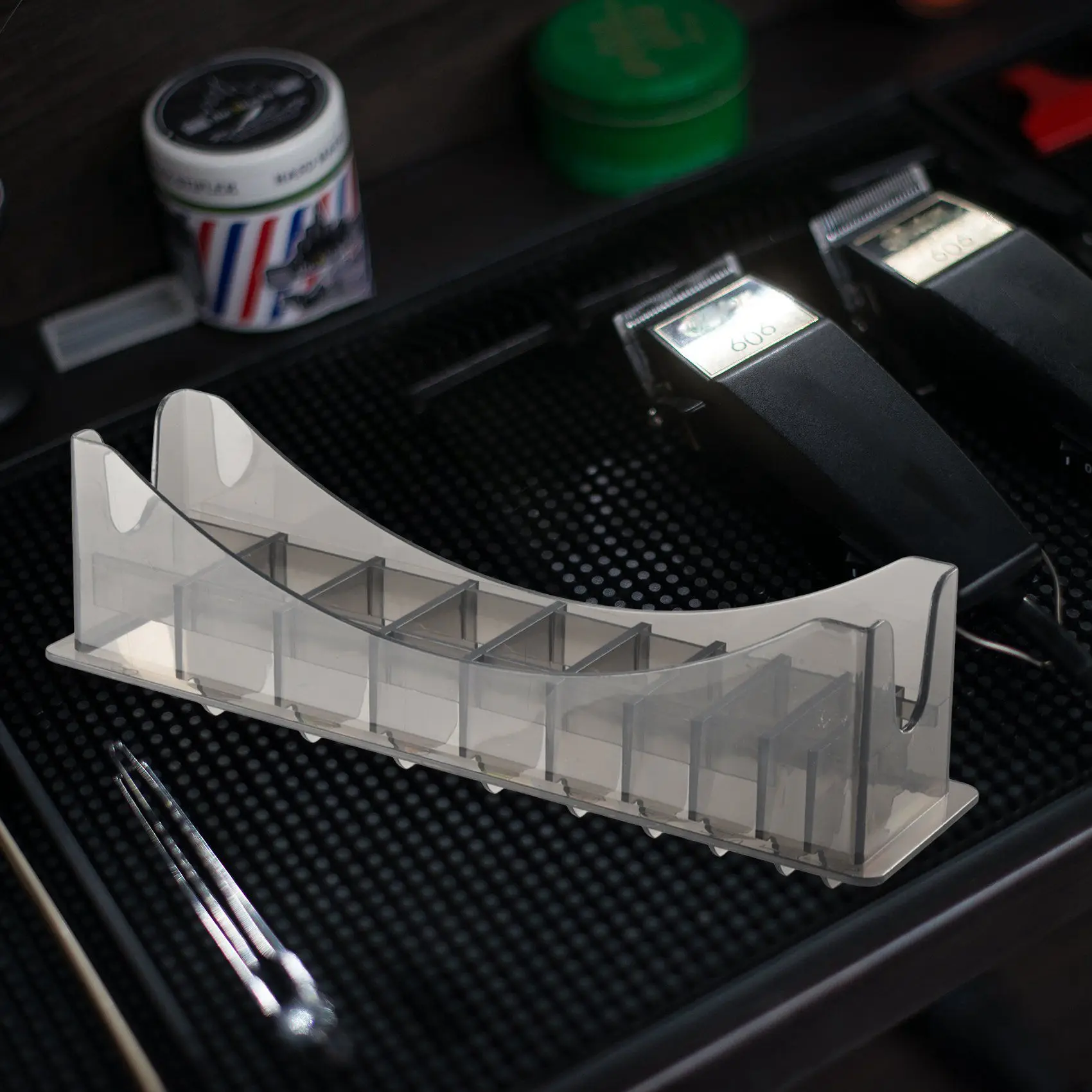 YANA35R For WAHL Base Storage Box For Hair Clipper Trimmer Limit Comb Guide Comb Barber Tool Guide Combs