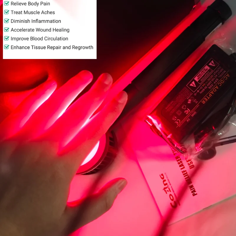 Clinical Grade 3rd Gen 1295mW PBM Cold Laser Therapy for Joint Pain Neck Shoulder Back Knee Relief Non Invasive Home Wellness