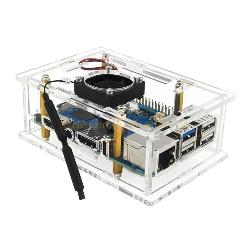 حالة حاوية أكريليك 62KA لـ 5 Board Cover عروض التبريد مروحة Optinal