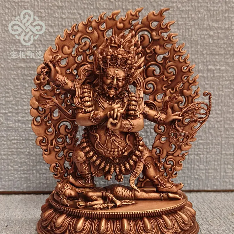 Four-armed diamond hand pure copper gilt Buddha statue purple copper treasure selection s1 Tibetan tantra Buddhist hall