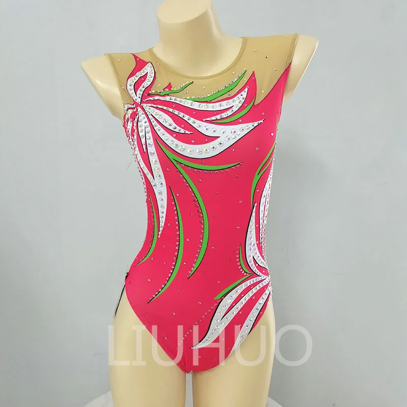 LIUHUO Handmade Synchronized Swimming Suits Professional Customized Swimming Team Performance Suit