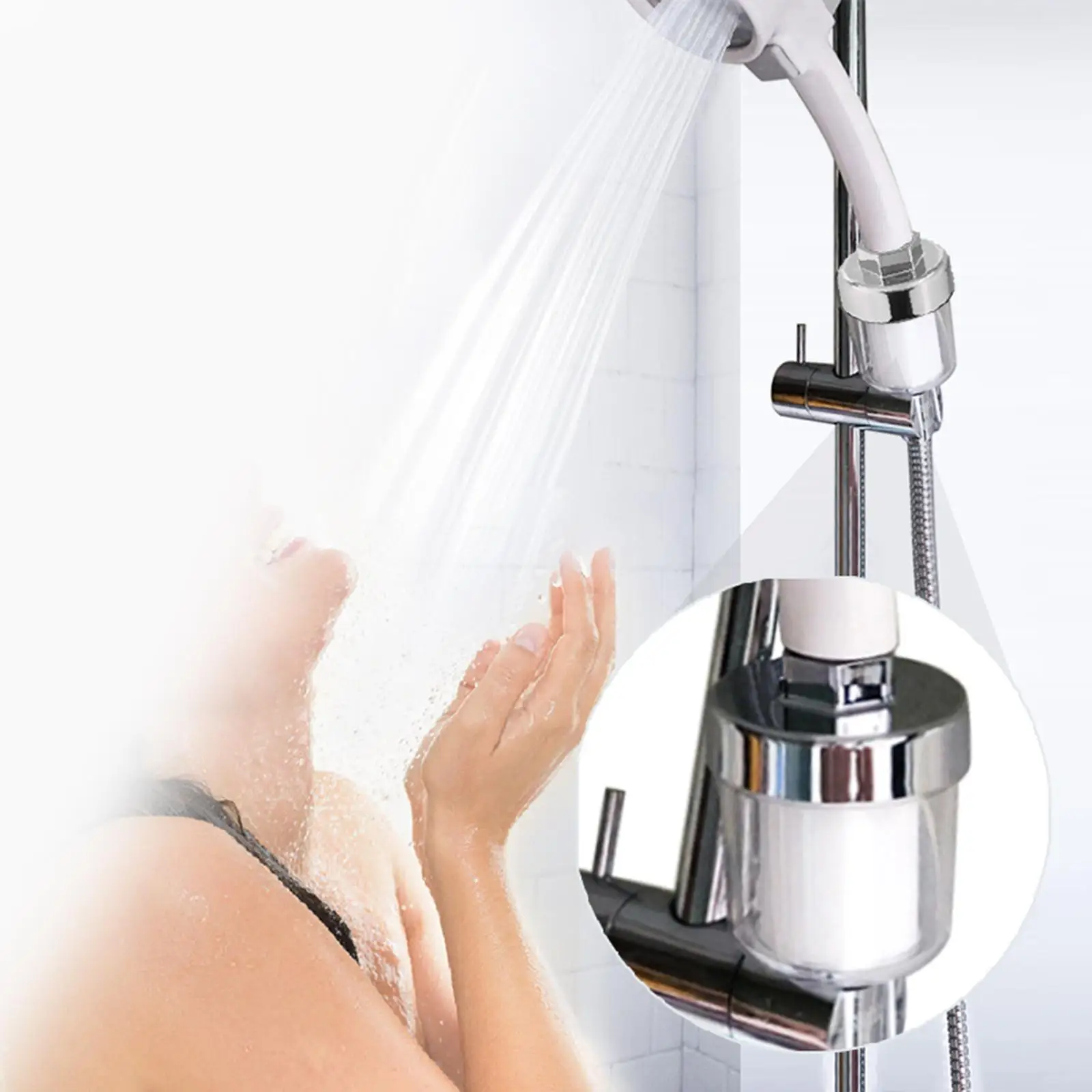 Livres d'eau de bain anti-détartrage, filtre de douche, filtre d'eau de bain pour la maison