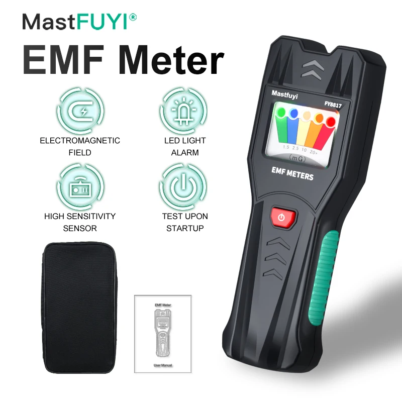 

MASTFUYI Handheld Electromagnetic Radiation Detector Radiation Range Tester Strength Analyzer Radiation Measuring Instrument