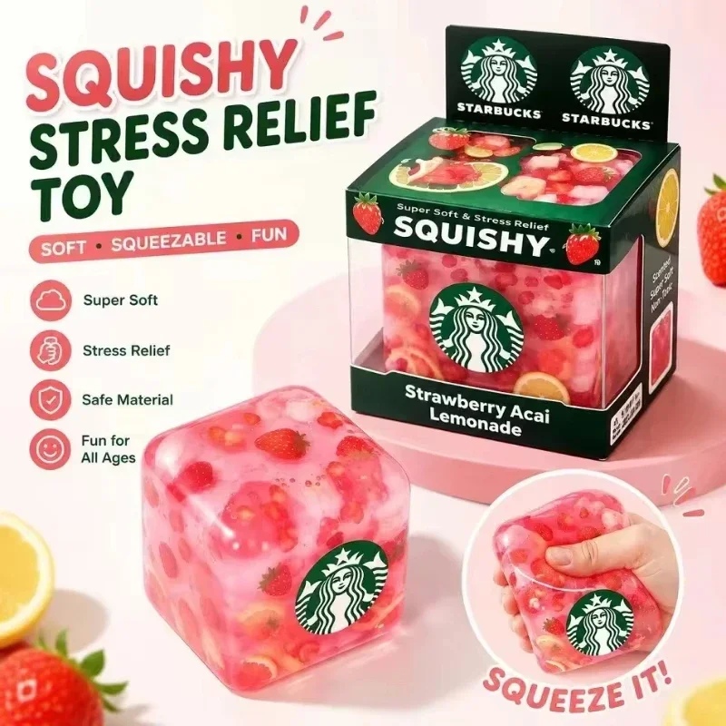 Needoh Nice Cube Sensory Fidget Toy Stress Relief Anti-Anxiety Focus Toy Squishy Toy Slow Rebound For ADHD Autism Stress Bal New