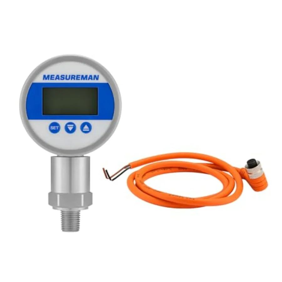 

Digital Remote Pressure Gauge 270 Rotatable Body RS485 Data Transmission 3-Digit LED Display for Precision Pressure Monitoring