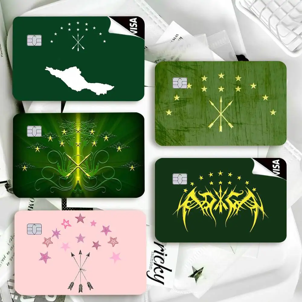 C-Circassians Theme (2) Waterproof Film Skin Cover Credit Card Stickers Debit Front Bank Bus Pass