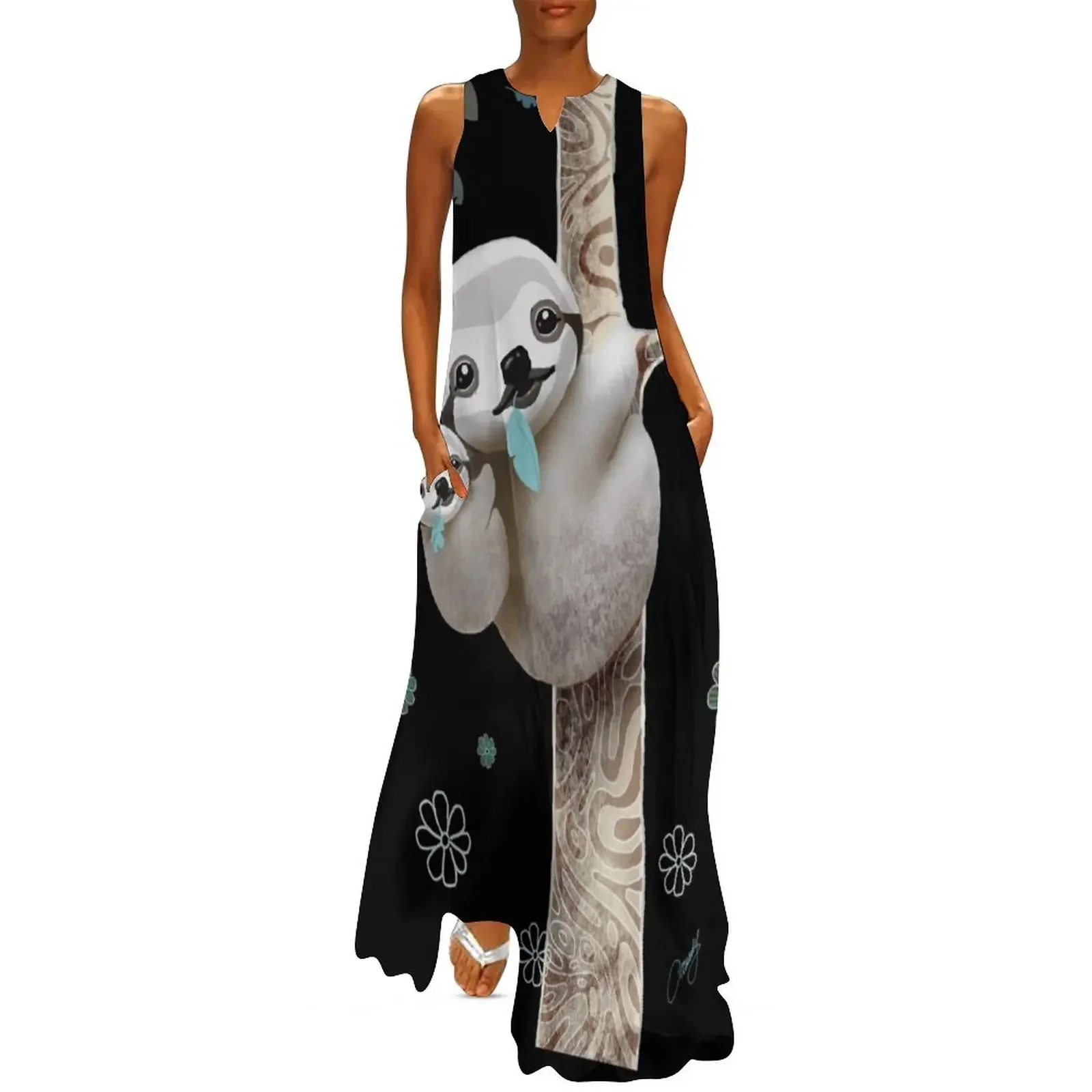 

Baby Sloth Midnight Long Dress clothes dress korean style dress for women 2025 luxury woman evening