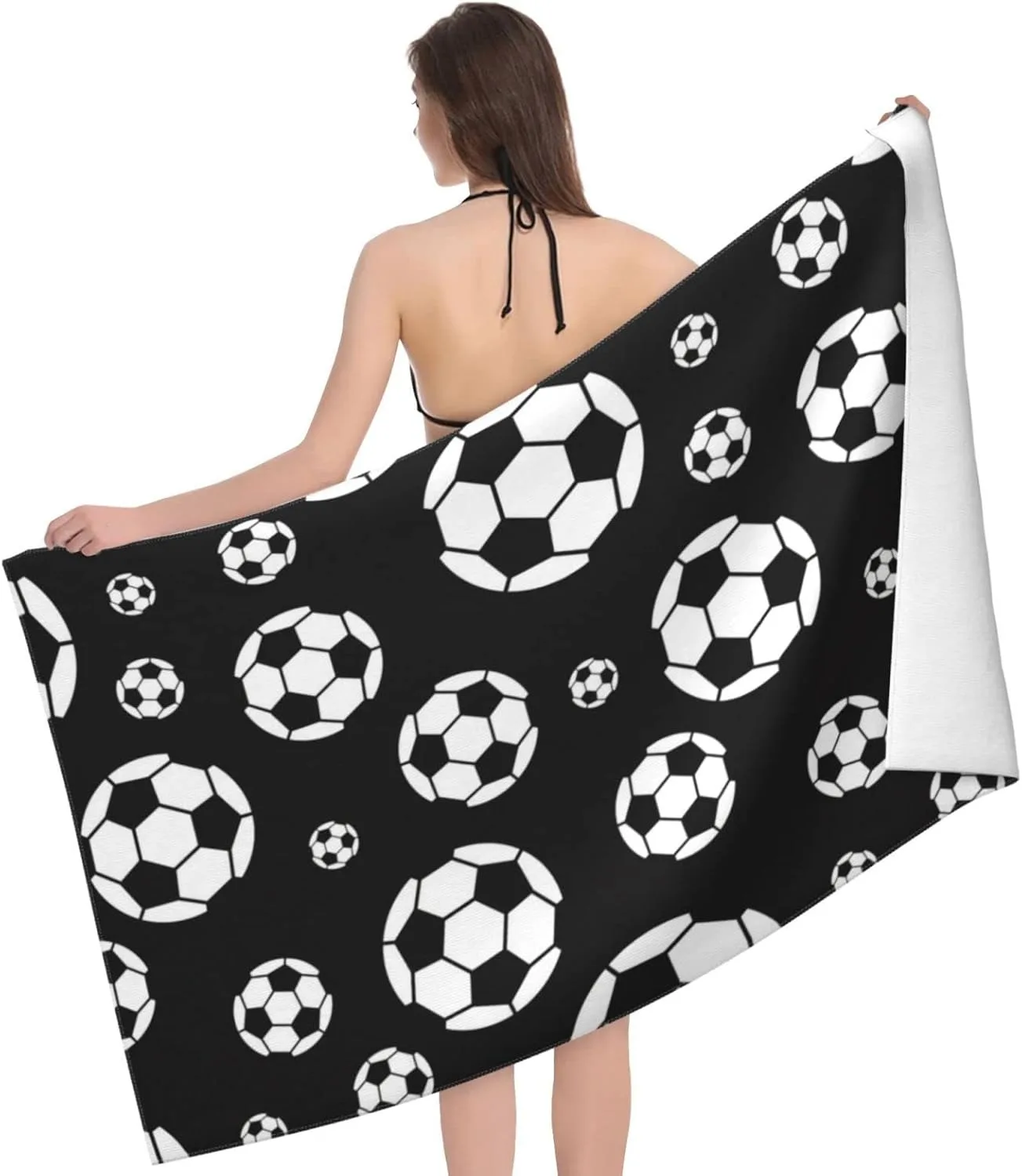 

Football pattern Beach Towel for Family stuffs friend Gifts Quick-Dry Sand free For Bath Yoga Tourism Beach Camping Swimming GYM